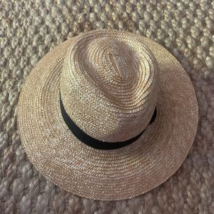 Brixton Joanna Hat Straw Wide Brim Size M